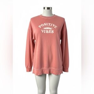 Old Navy Positive Vibes Coral Sweatshirt